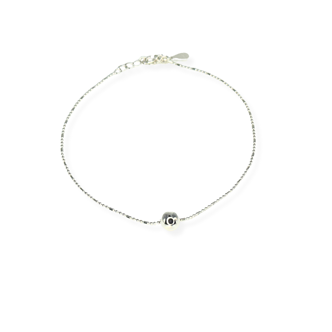 Sterling Silver Ball Anklet