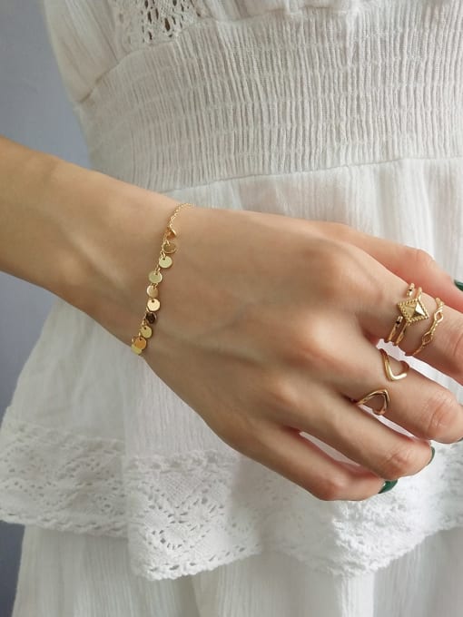 Disc Charm Bracelet