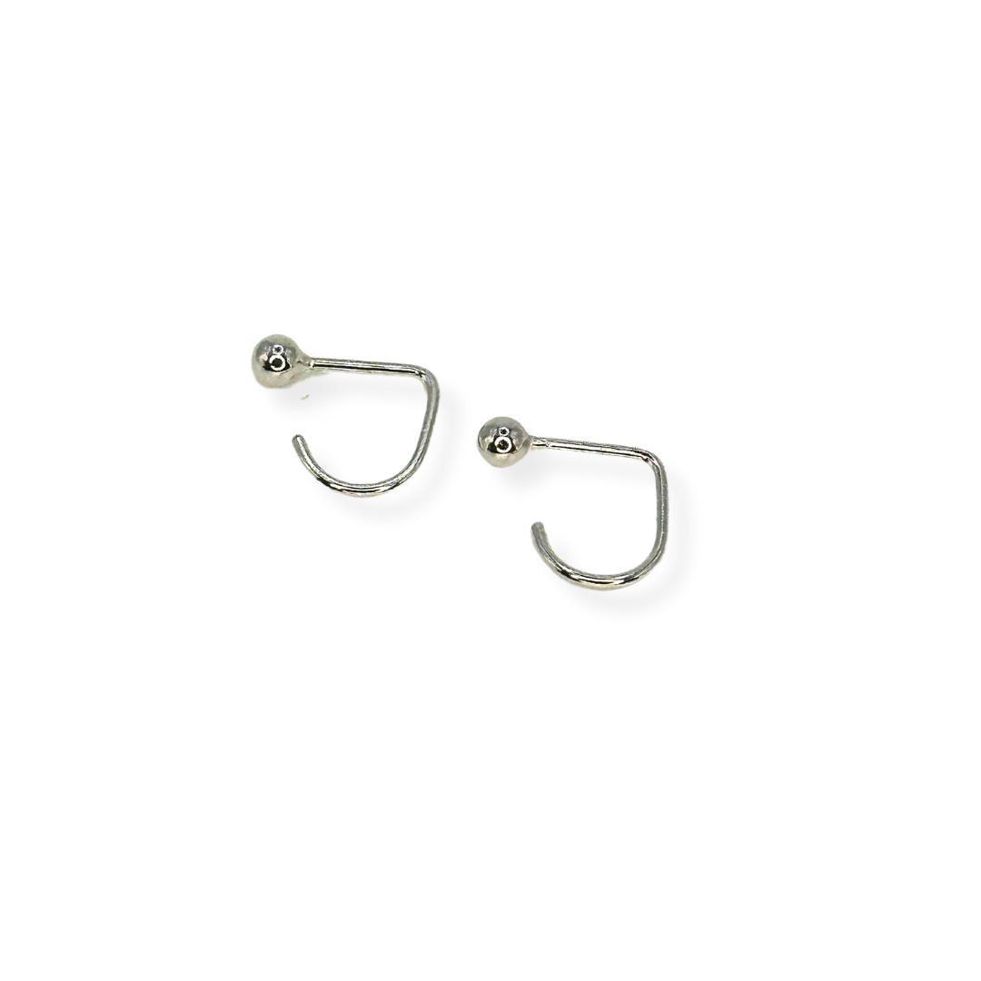 Petite Curved Hook Earrings