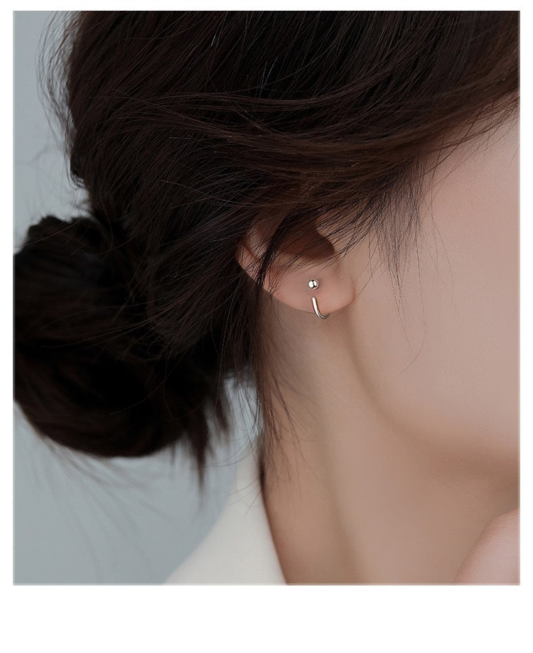 Petite Curved Hook Earrings