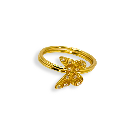 Split Butterfly Ring