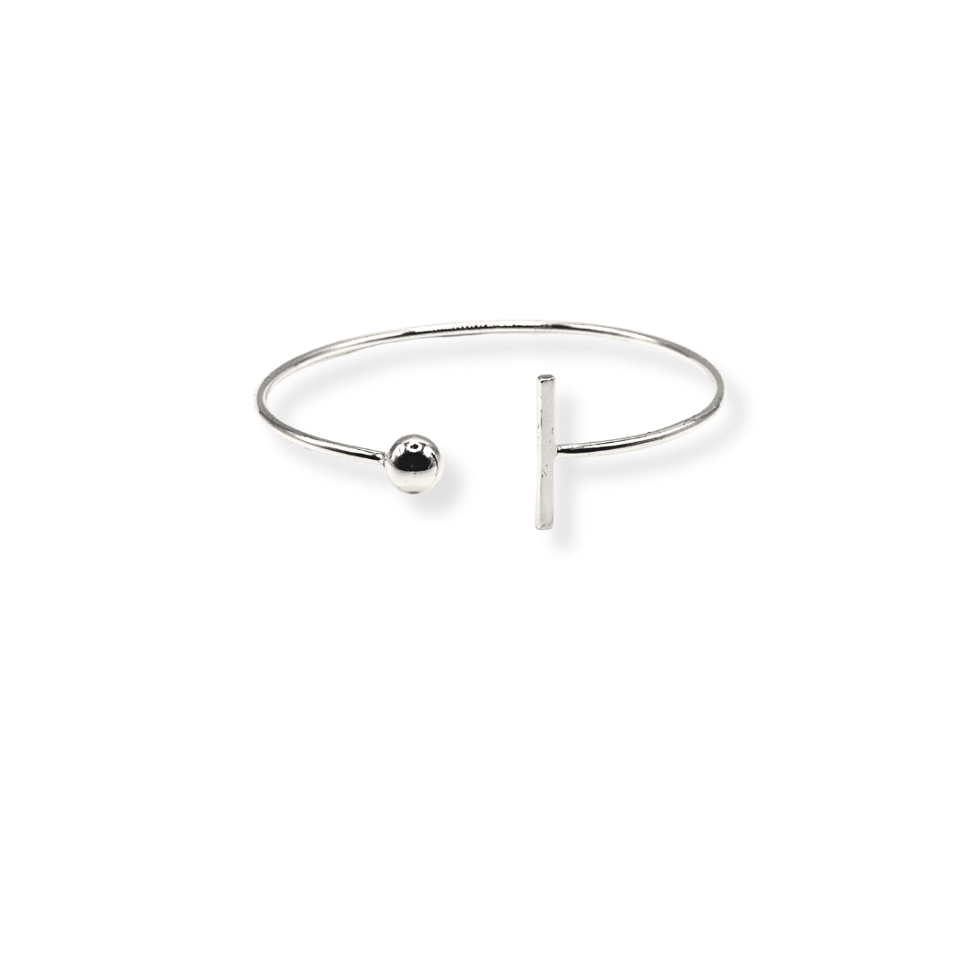 Adjustable Single Ball and Bar Bangle