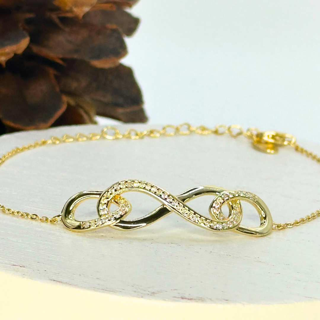 Elegant Gold Infinity Bracelet