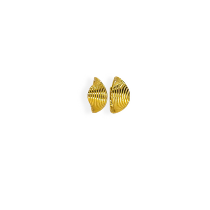 Simple Wave Hoop Earrings