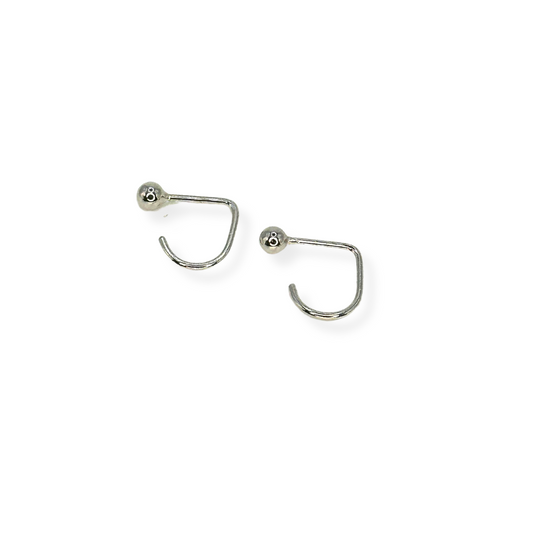 Petite Curved Hook Earrings