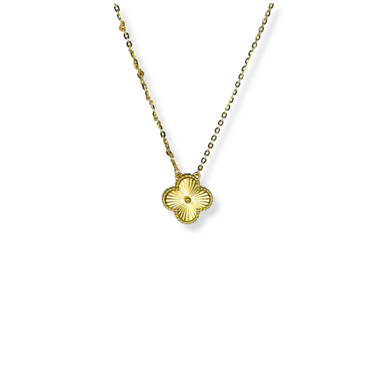 Gold Clover Pendant Necklace