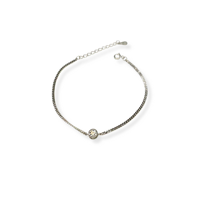 Single Round Moissanite Bracelet