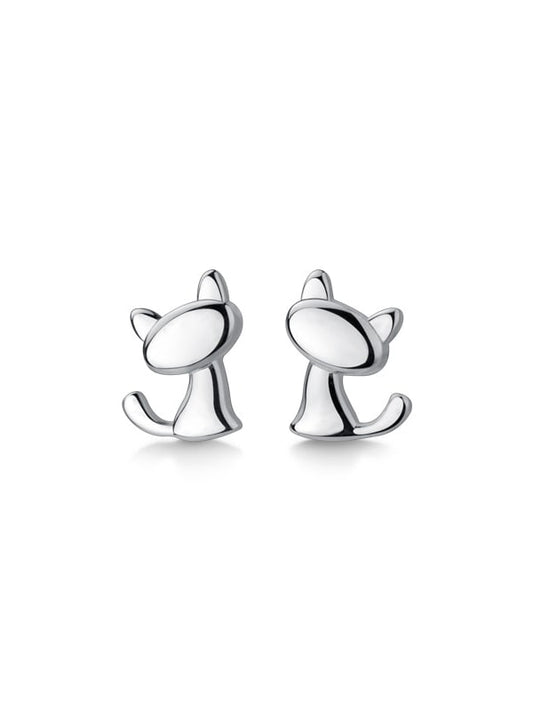 Cat Stud Earrings