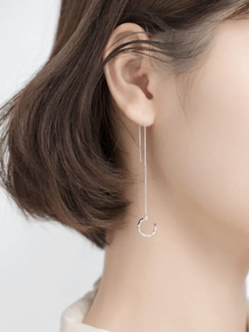 Wrap Tassle Threader Earrings