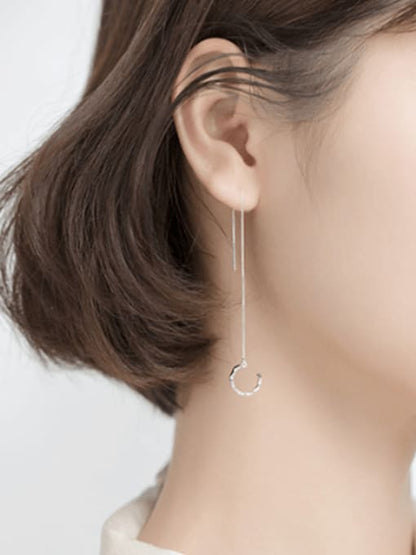 Wrap Tassle Threader Earrings