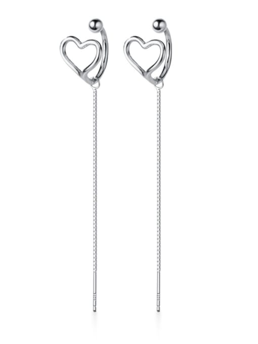 Heart Threader Earrings