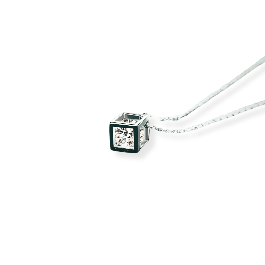 Boxed Moissanite Pendant Necklace